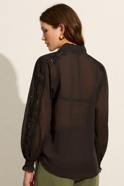 Adriana Blouse - Charcoal SIZE XS/6 ONLY