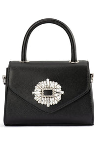 Alejandra Embellished Top Handle Bag - Black