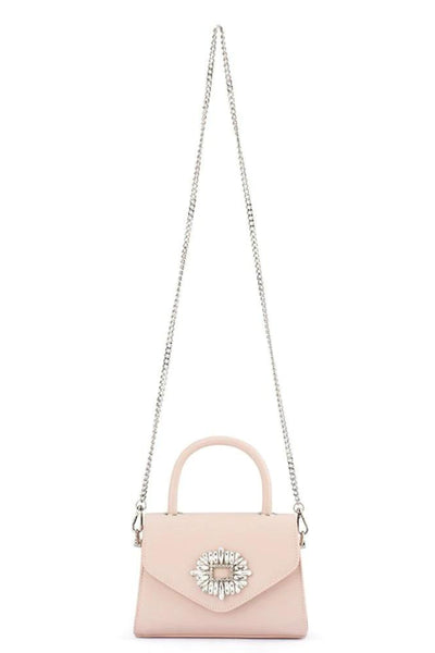 Alejandra Embellished Top Handle Bag - Blush