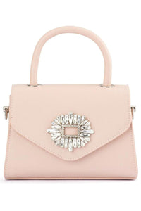 Alejandra Embellished Top Handle Bag - Blush