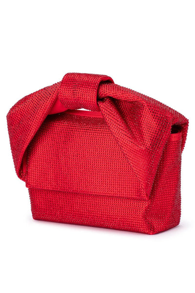 Alinta Hotfix Top Handle Bag - Red
