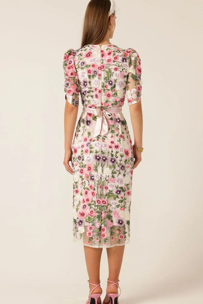 Alyssium Midi Dress - Mauve Floral