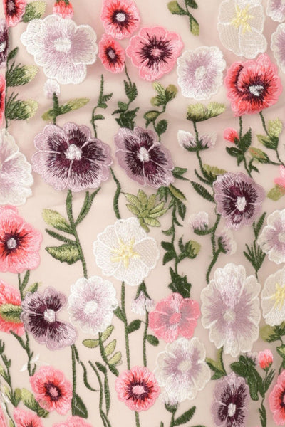 Alyssium Midi Dress - Mauve Floral