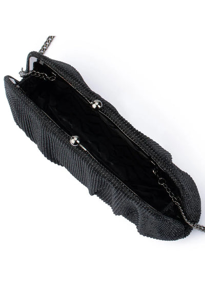 Aria Hotfix Frame Purse - Black