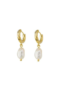 Bethany Pearl Earrings - Gold