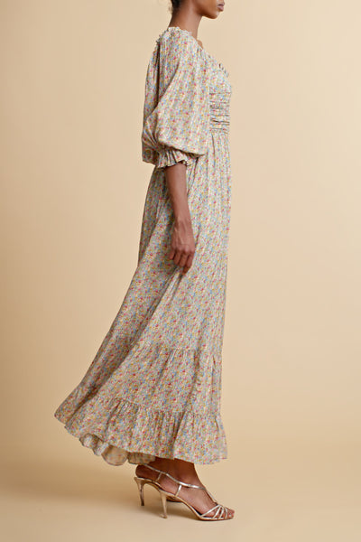 Boho Maxi Dress - Petite Flowers