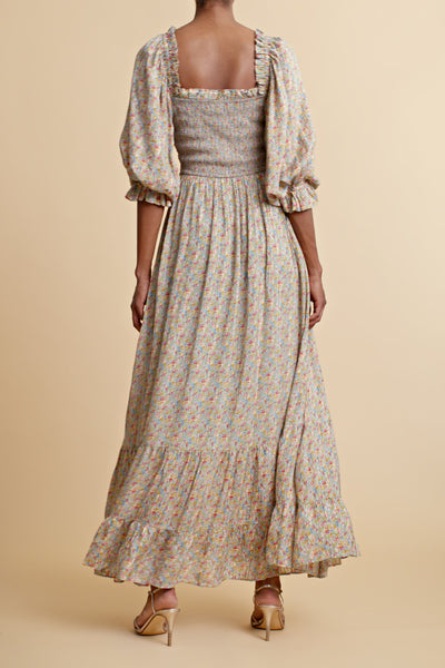 Boho Maxi Dress - Petite Flowers