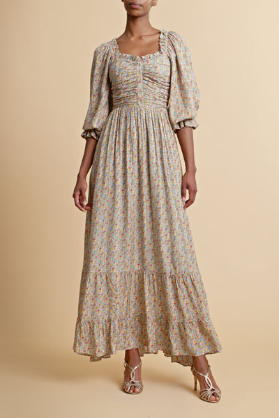 Boho Maxi Dress - Petite Flowers