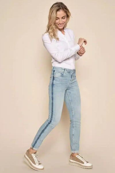 Bradford Patch Jeans - Light Blue