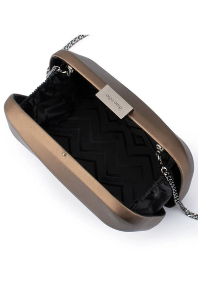 Caroline Wavy Clutch - Bronze