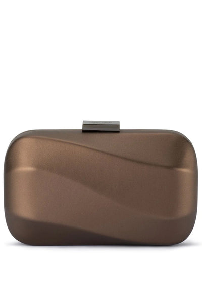 Caroline Wavy Clutch - Bronze
