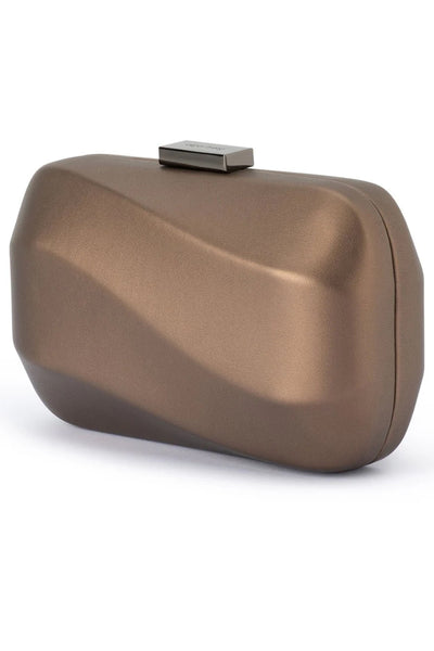 Caroline Wavy Clutch - Bronze