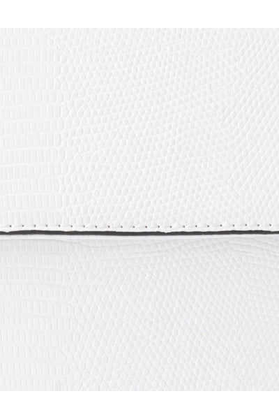 Caylee Wood Handle Bag - White