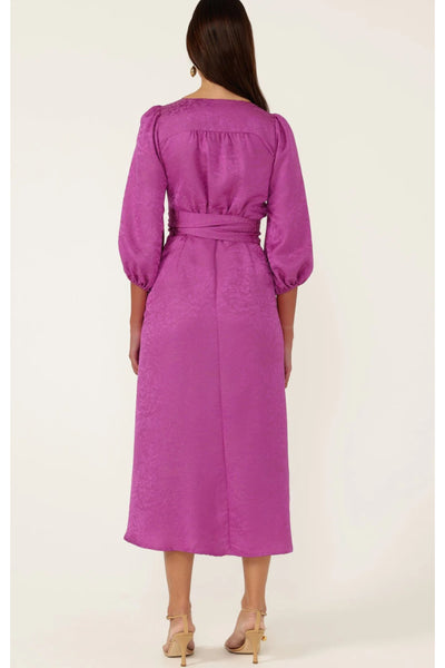 Chateau Wrap Dress - Magenta