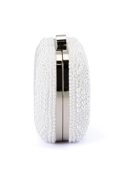 Claire Faux Pearl Clutch