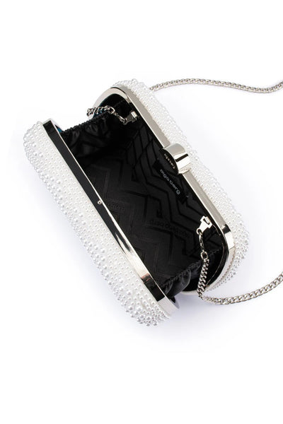 Claire Faux Pearl Clutch