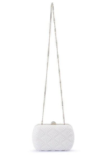Claire Faux Pearl Clutch