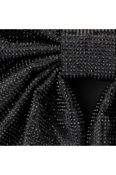 Drew Crystal Bow Bag - Black