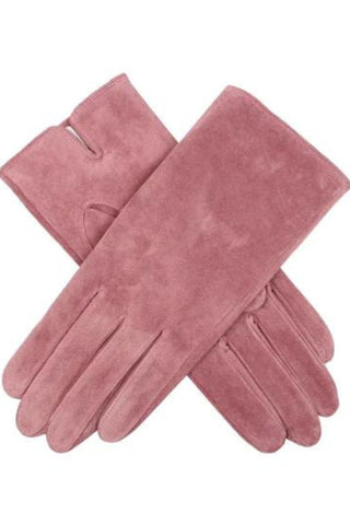 Emily Suede Leather Gloves - Antique Rose