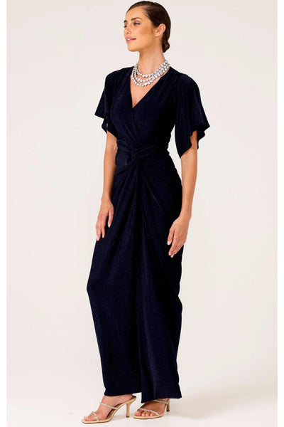Emporium Maxi Dress - Navy Lurex