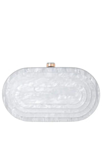 Lilly Acrylic Resin Clutch - White