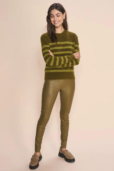 Dedra Stripe Knit - Fir Green