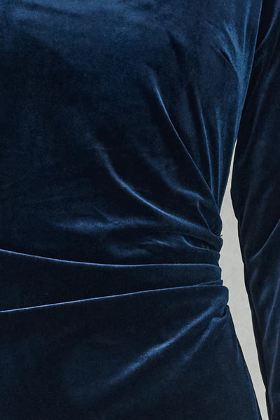 Lucia Velvet Gown - Navy