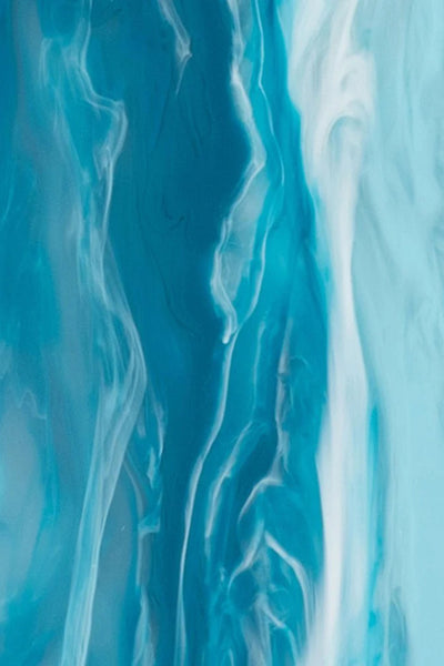Maeve Marble Clutch - Blue