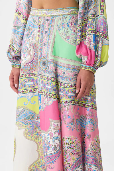 Panelled Flared Long Skirt - Magic Carpet Ride