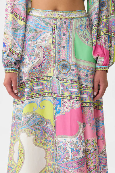 Panelled Flared Long Skirt - Magic Carpet Ride