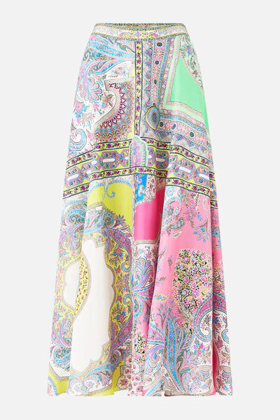 Panelled Flared Long Skirt - Magic Carpet Ride