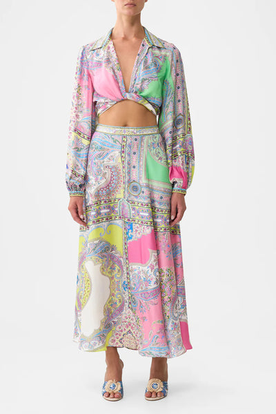 Panelled Flared Long Skirt - Magic Carpet Ride