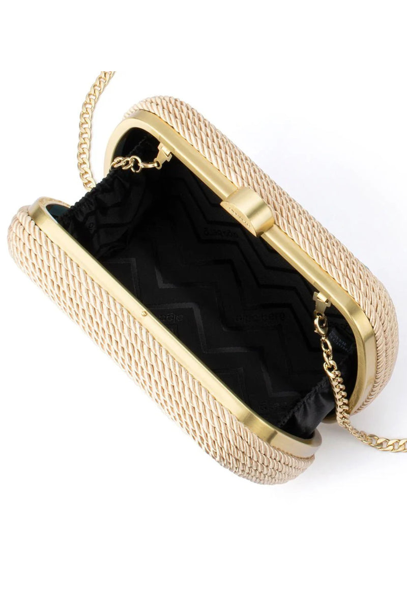 Martina Rope Clutch Bag in Natural