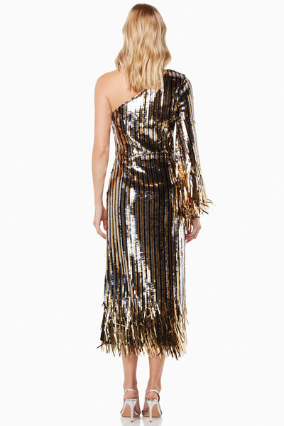 Mezzanine Gown - Gold Black Sequin