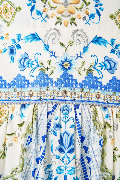 My Homespun Heart Tie Shoulder Dress