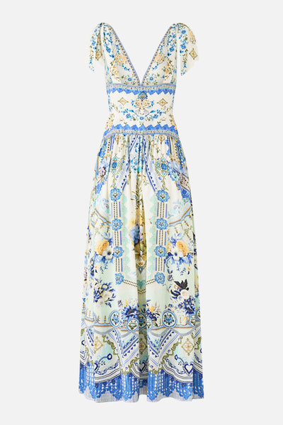 My Homespun Heart Tie Shoulder Dress