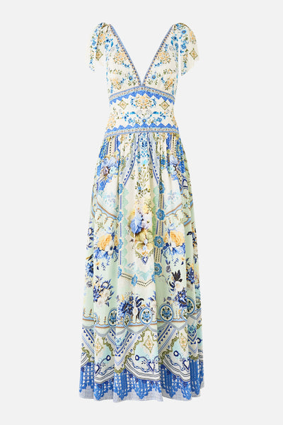 My Homespun Heart Tie Shoulder Dress