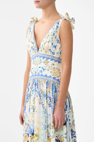 My Homespun Heart Tie Shoulder Dress