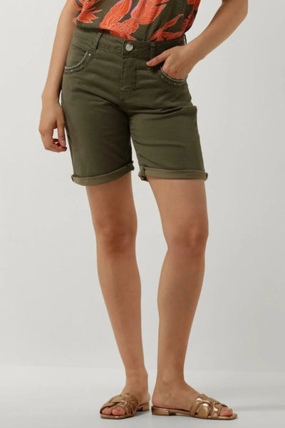 Naomi Treasure Shorts - Dusty Olive