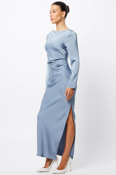 Resurgence Maxi Dress - Steel Blue SIZE 14 ONLY