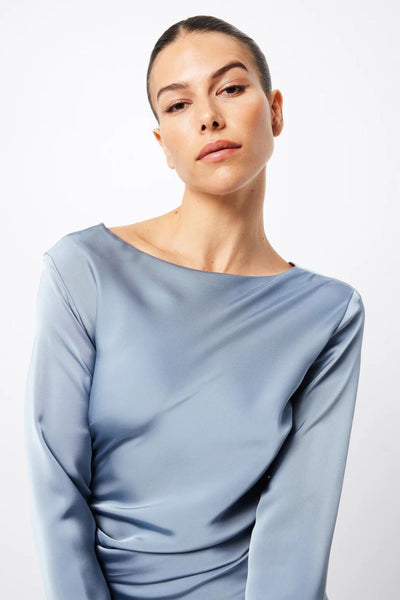 Resurgence Maxi Dress - Steel Blue SIZE 14 ONLY