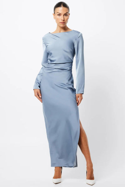 Resurgence Maxi Dress - Steel Blue SIZE 14 ONLY