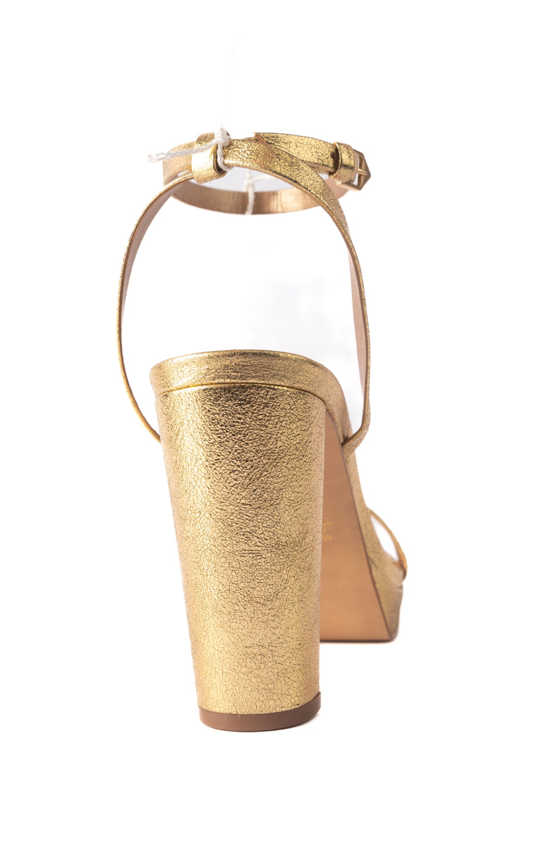 SEMPRE DI STOCKISTS Rizzo Platform Block Heels Gold – Smoke