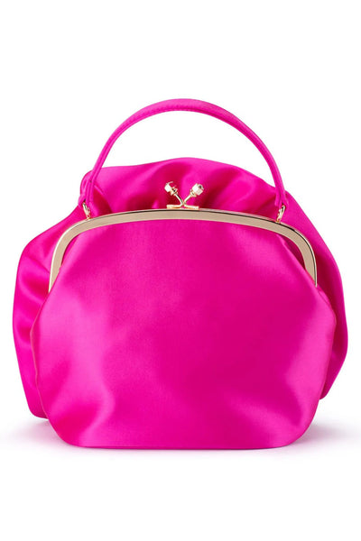 ROSITA Rosette Frame Bag - Fuchsia