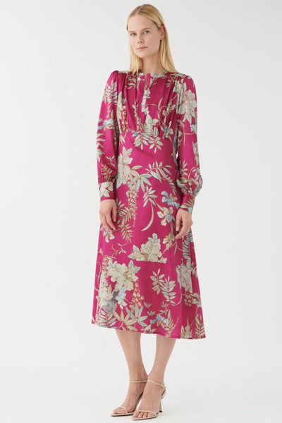 Rudy Silk Midi Dress - Mimosa Fiavola