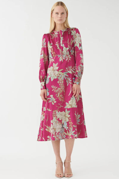 Rudy Silk Midi Dress - Mimosa Fiavola