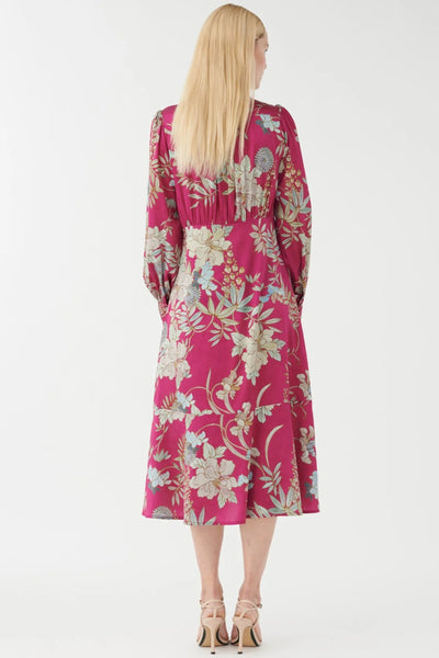 Rudy Silk Midi Dress - Mimosa Fiavola