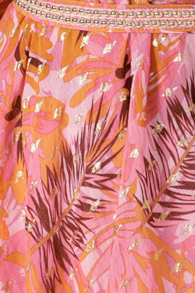 Sangria Splash Dress - Pink Orange Tropical