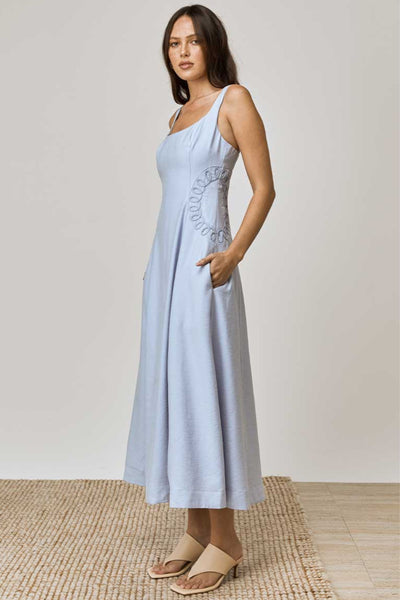 Sentiment Midi Dress - Baby Blue
