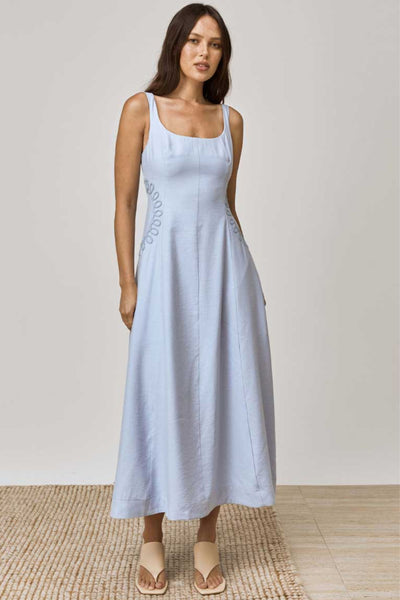 Sentiment Midi Dress - Baby Blue